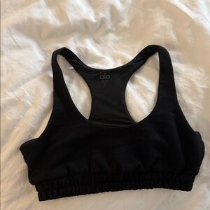 ALO Yoga Black Racerback Sports Bra